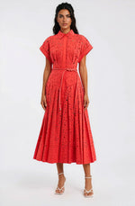 Blaire Shirt Midi – Orange