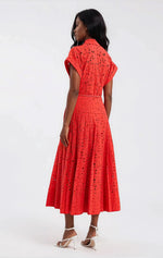 Blaire Shirt Midi – Orange
