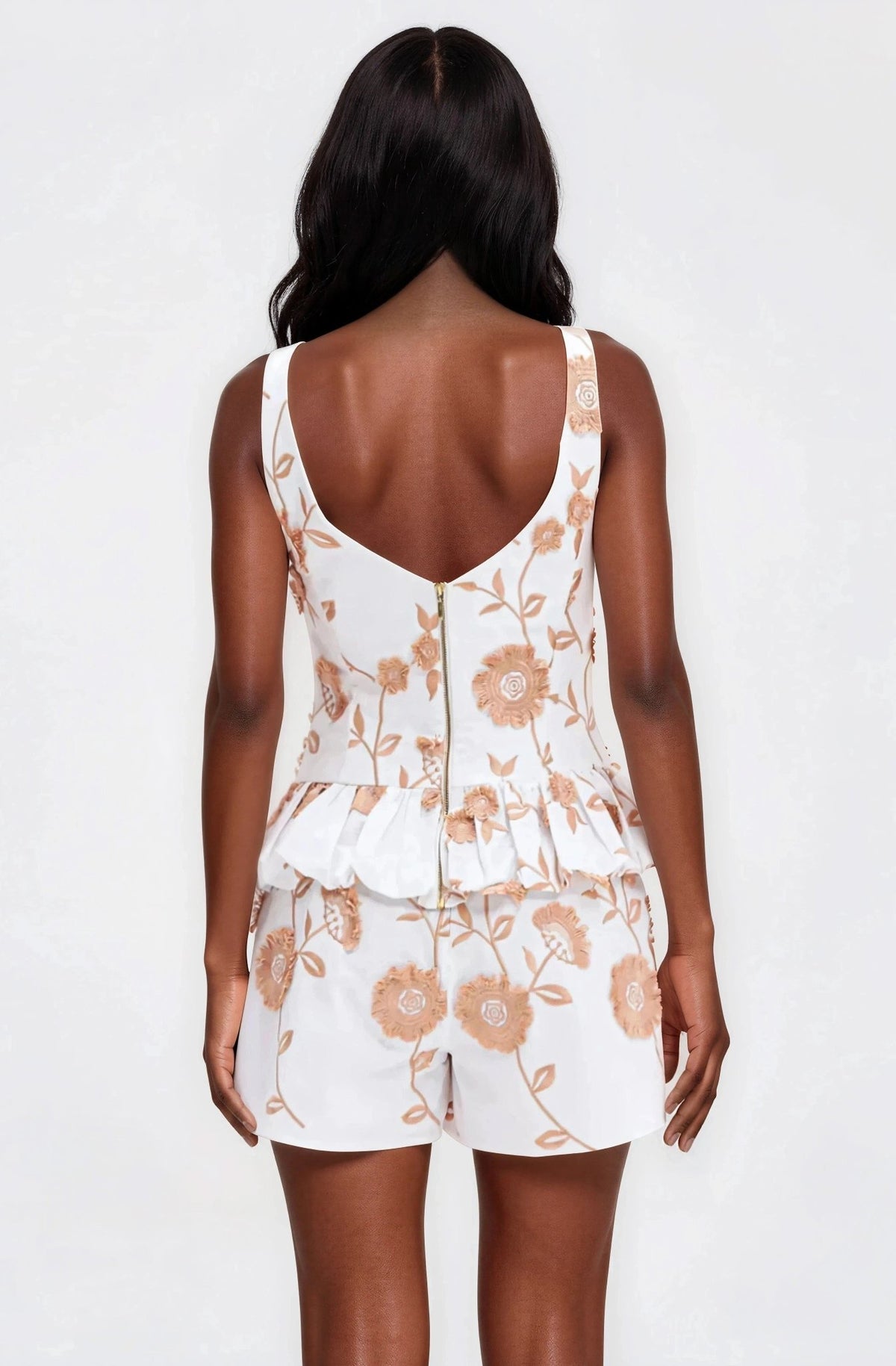 Botanical Poplin Top – Off White