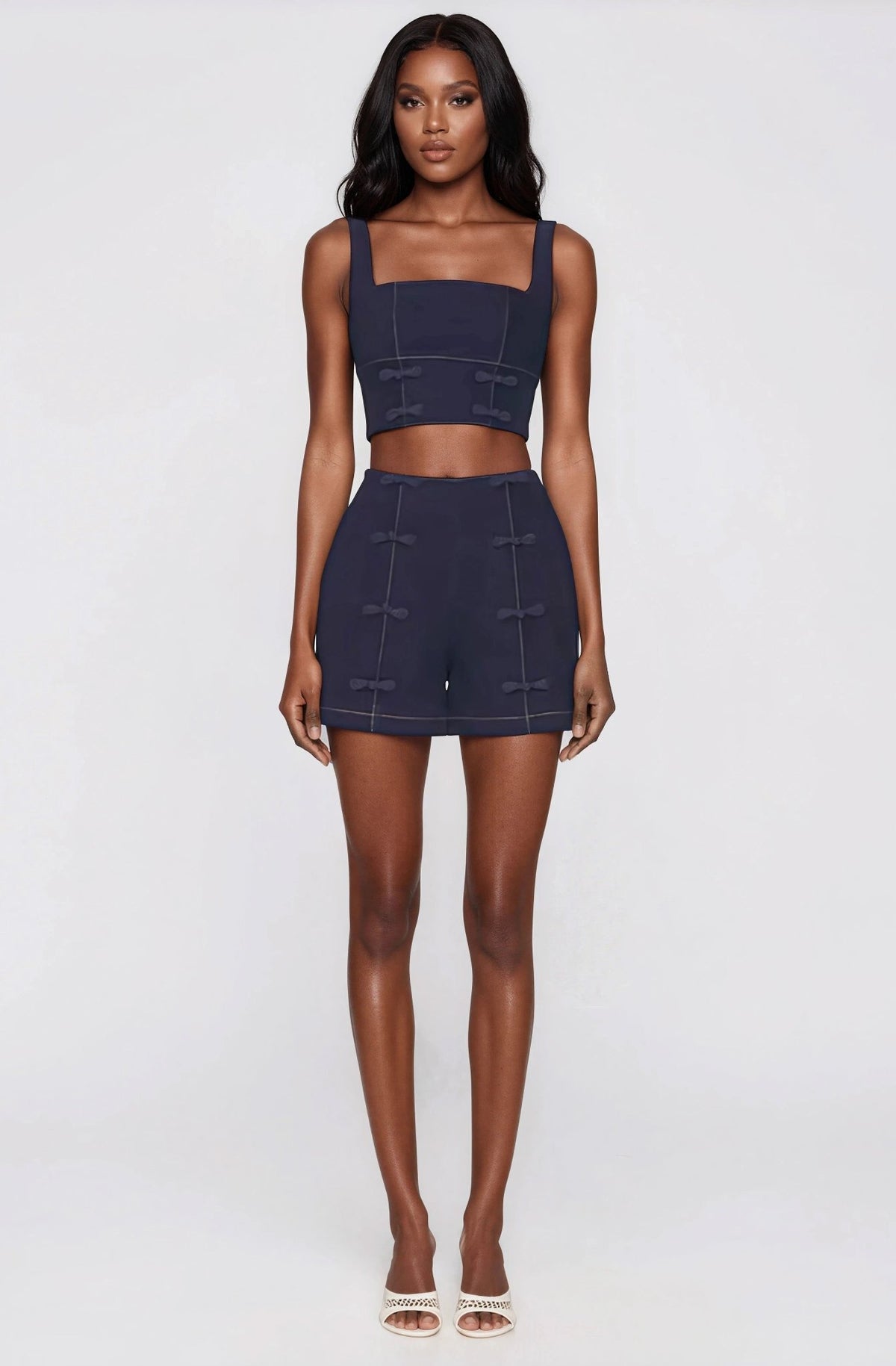Bridgette Denim Top – Dark Denim