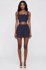 Bridgette Denim Top – Dark Denim