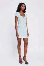 Brunella Tweed Dress - Sky Blue - XO, Tina