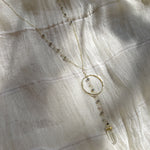 Clear Quartz Y Necklace