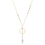 Clear Quartz Y Necklace