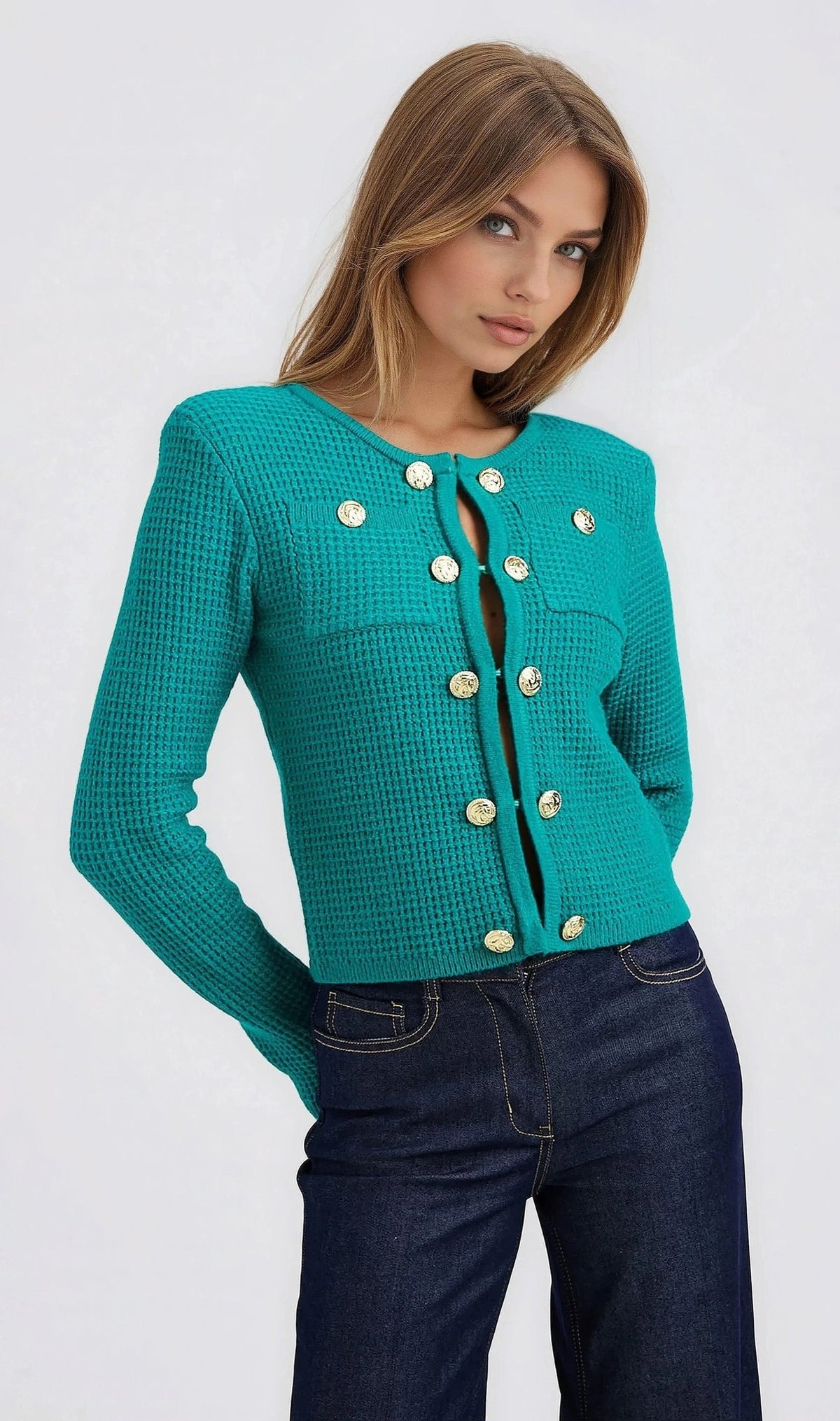 Cypress Cardigan - Topaz - XO, Tina