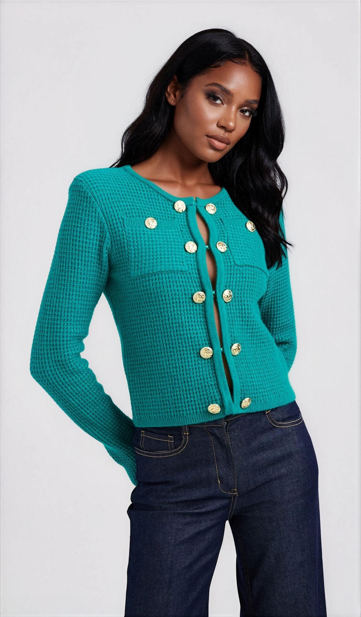 Cypress Cardigan - Topaz - XO, Tina