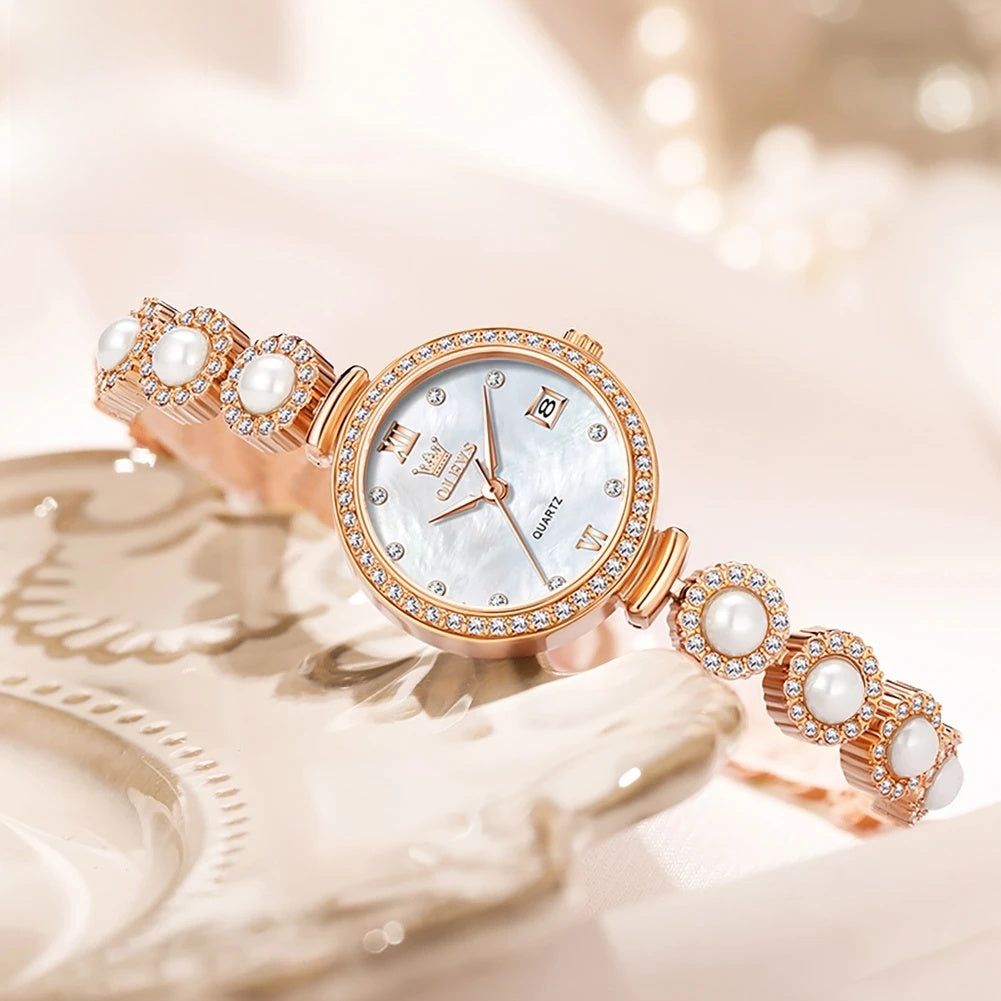 Women's Pearl Bracelet Watch