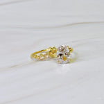 Ellison and Young - Lovely Oval Cut Solitaire Ring Set Of 2