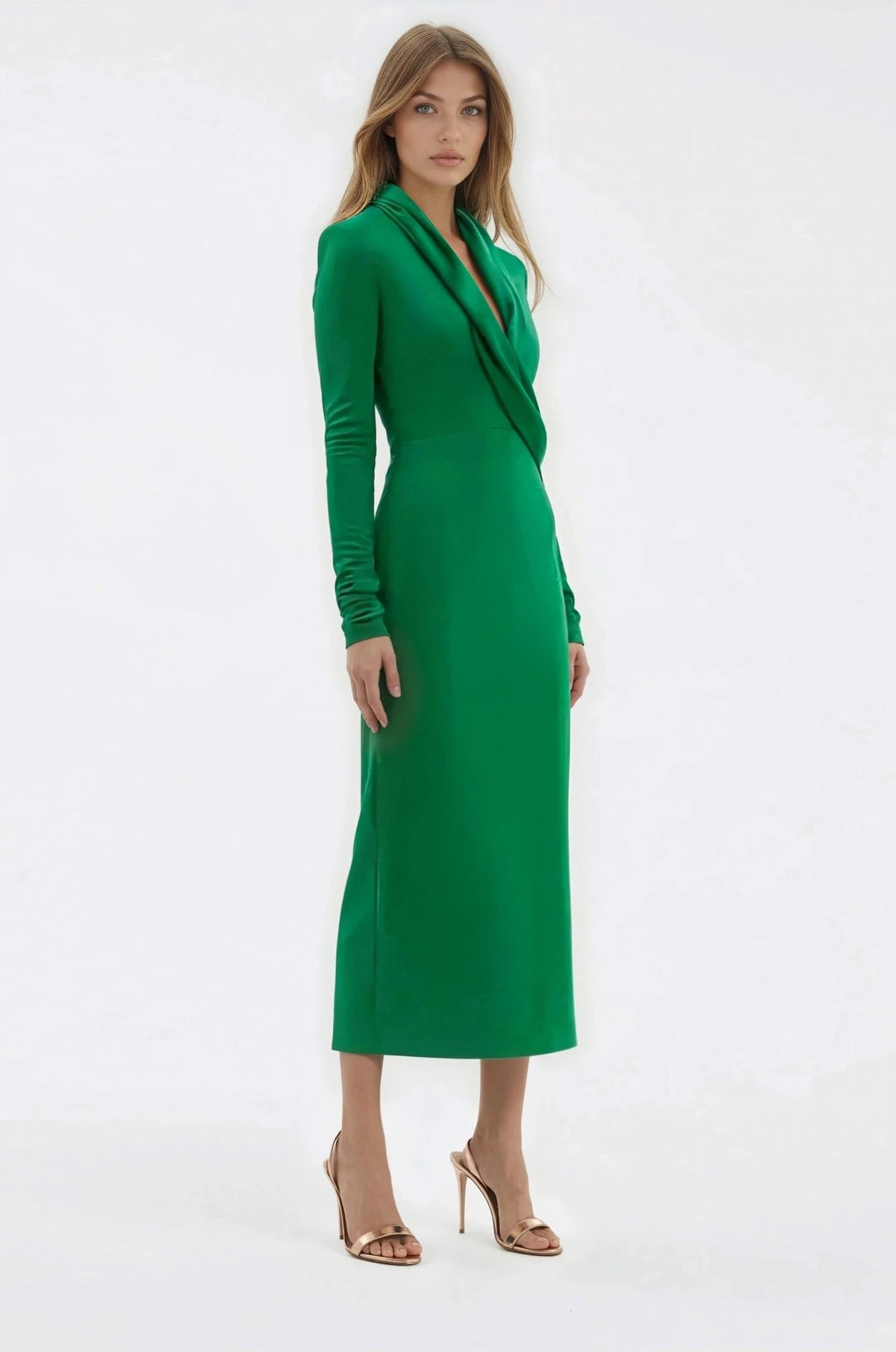 Erin L/S Midi – Emerald
