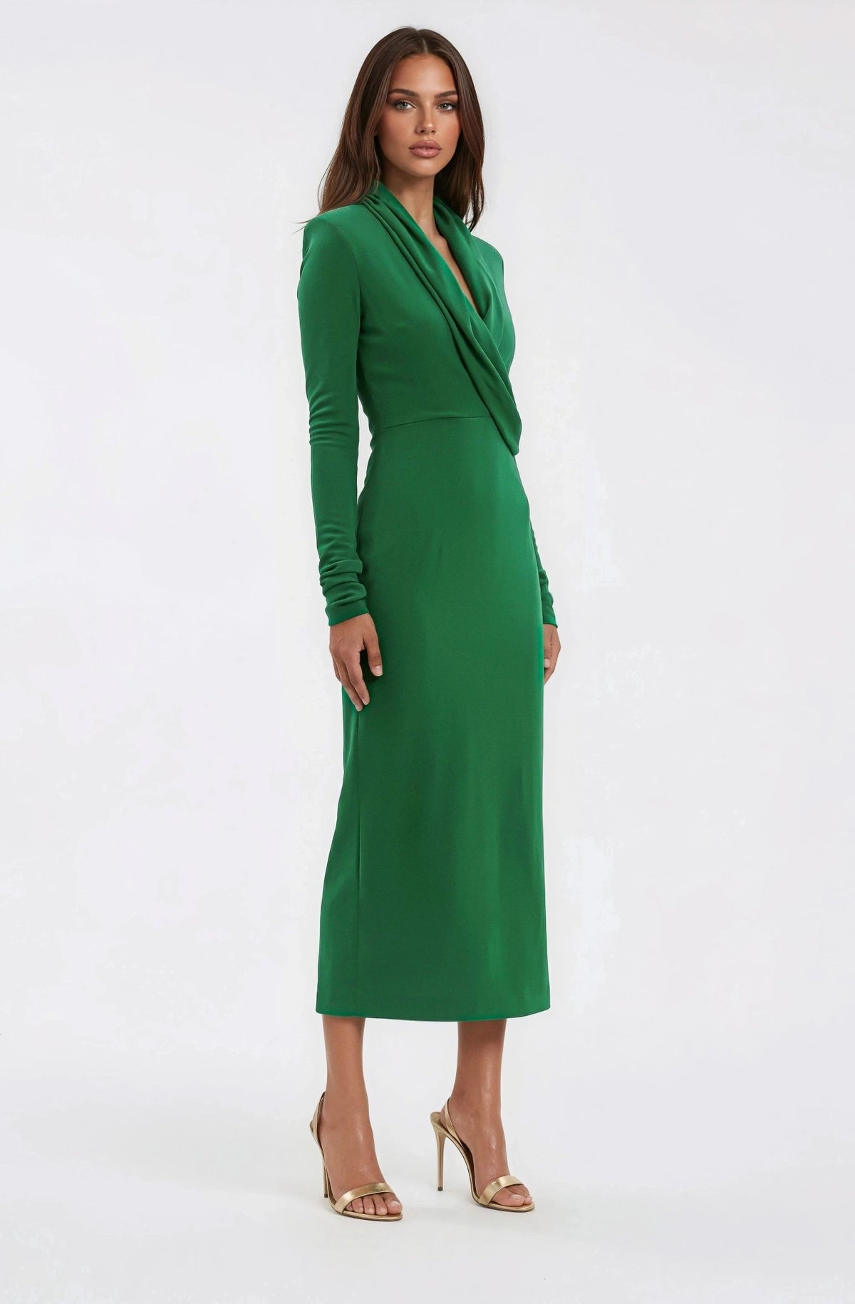 Erin L/S Midi – Emerald