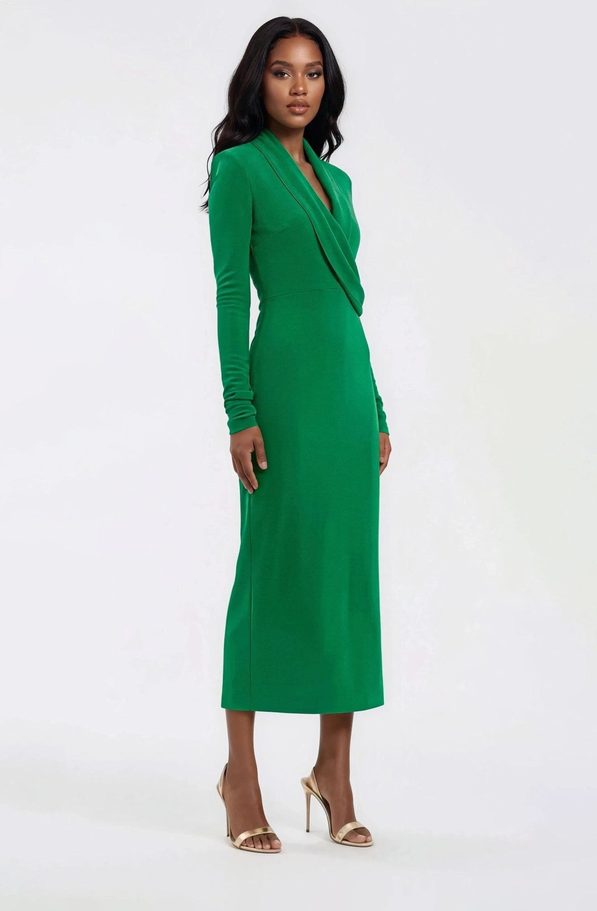 Erin L/S Midi – Emerald
