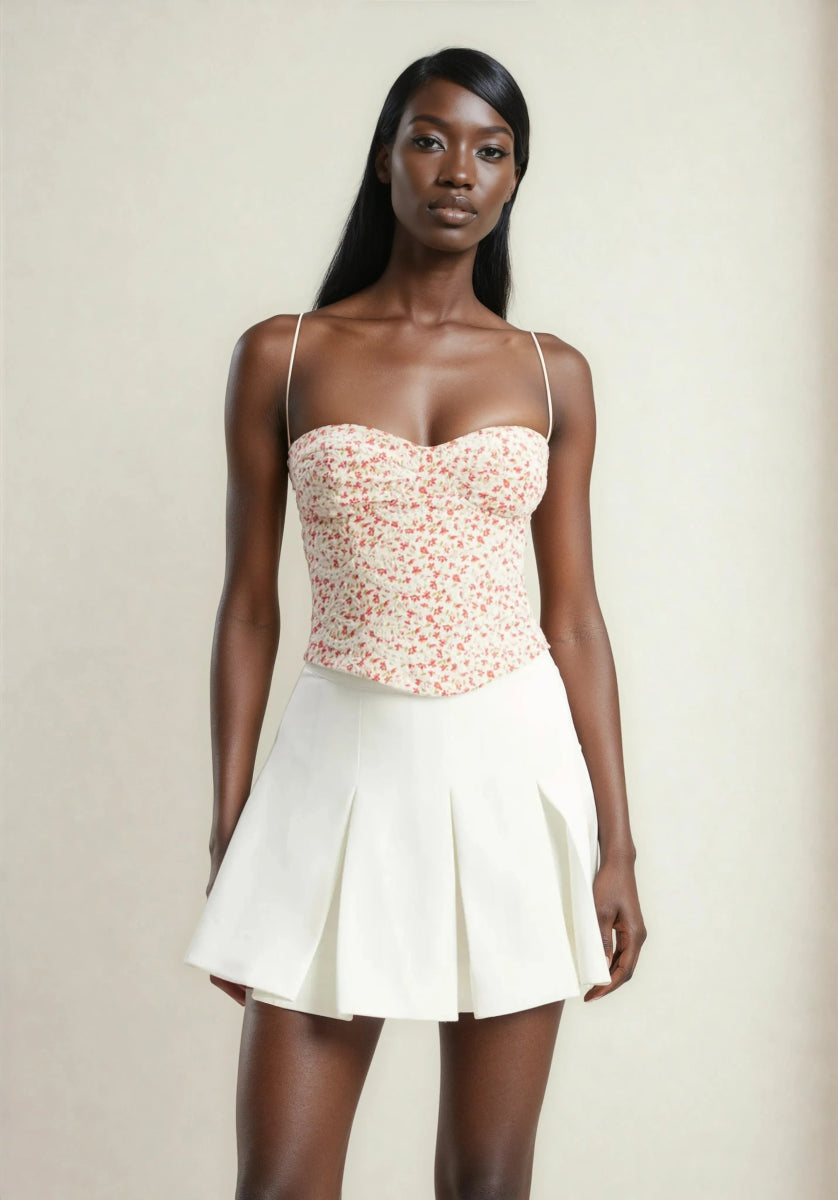 Estie Embroidered Corset Top