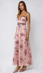 For Love & Lemons Guinevere Maxi Dress - Pink