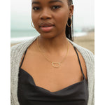 Half Moon Necklace Minimalist Silver Crescent Pendant Recycled Chain