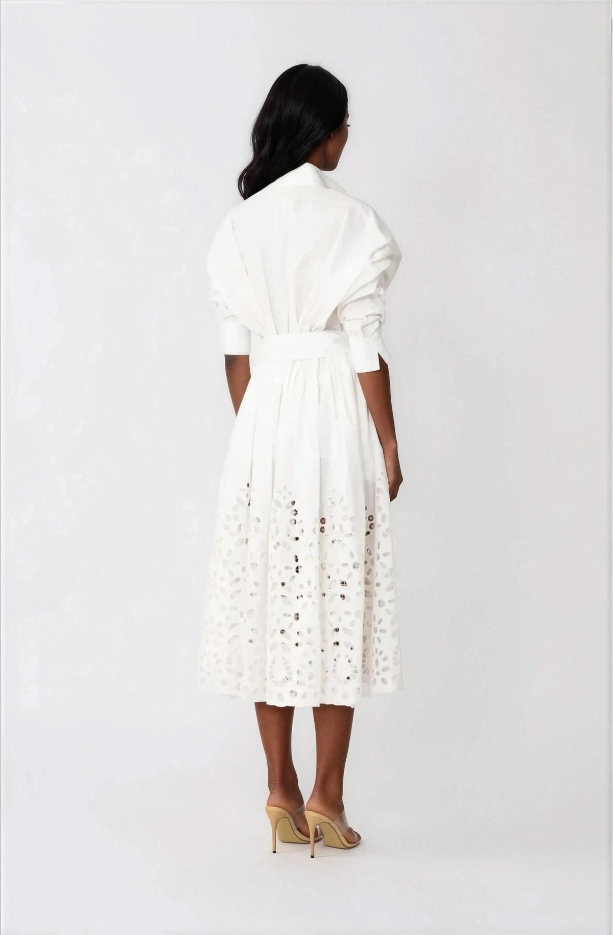 Hayden Shirt Dress – White