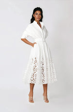 Hayden Shirt Dress – White