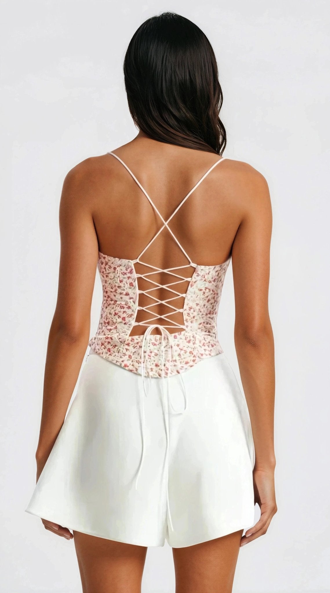 Helenia Pleated Skort – Orchid White (Final Sale)