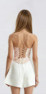 Helenia Pleated Skort – Orchid White (Final Sale)