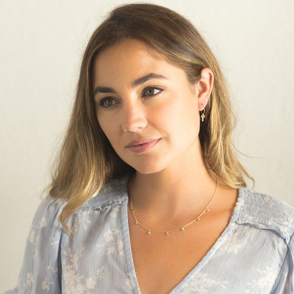 HONEYCAT - Crystal Bezel Stardust Necklace