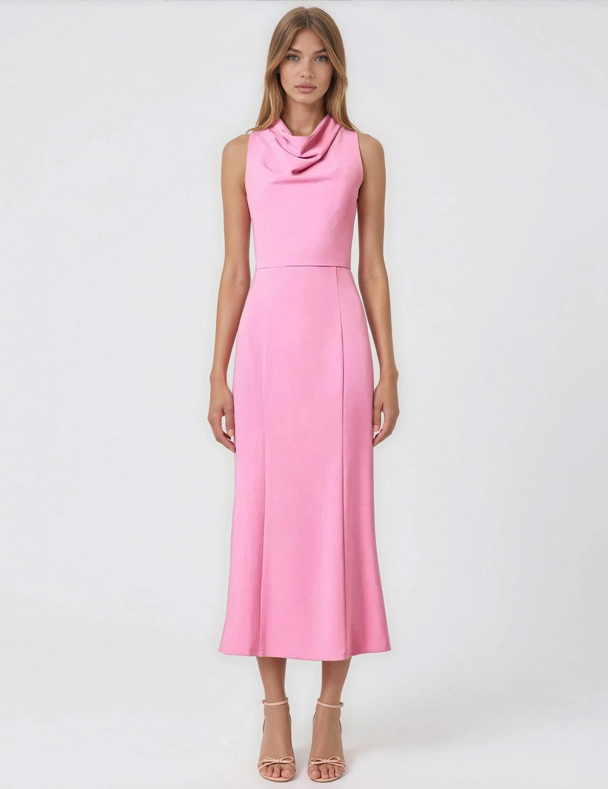 Jamie Midi Dress – Pink (Final Sale)