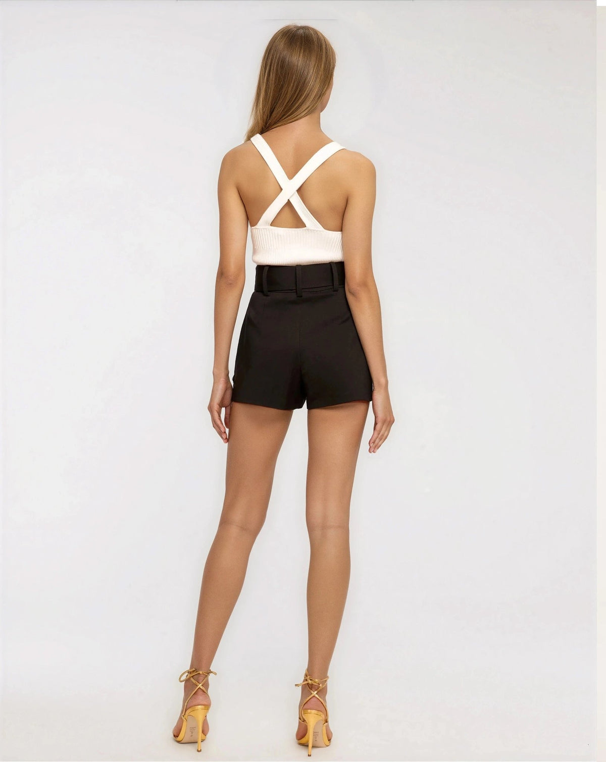 Kasey Belted Mini Short - Black
