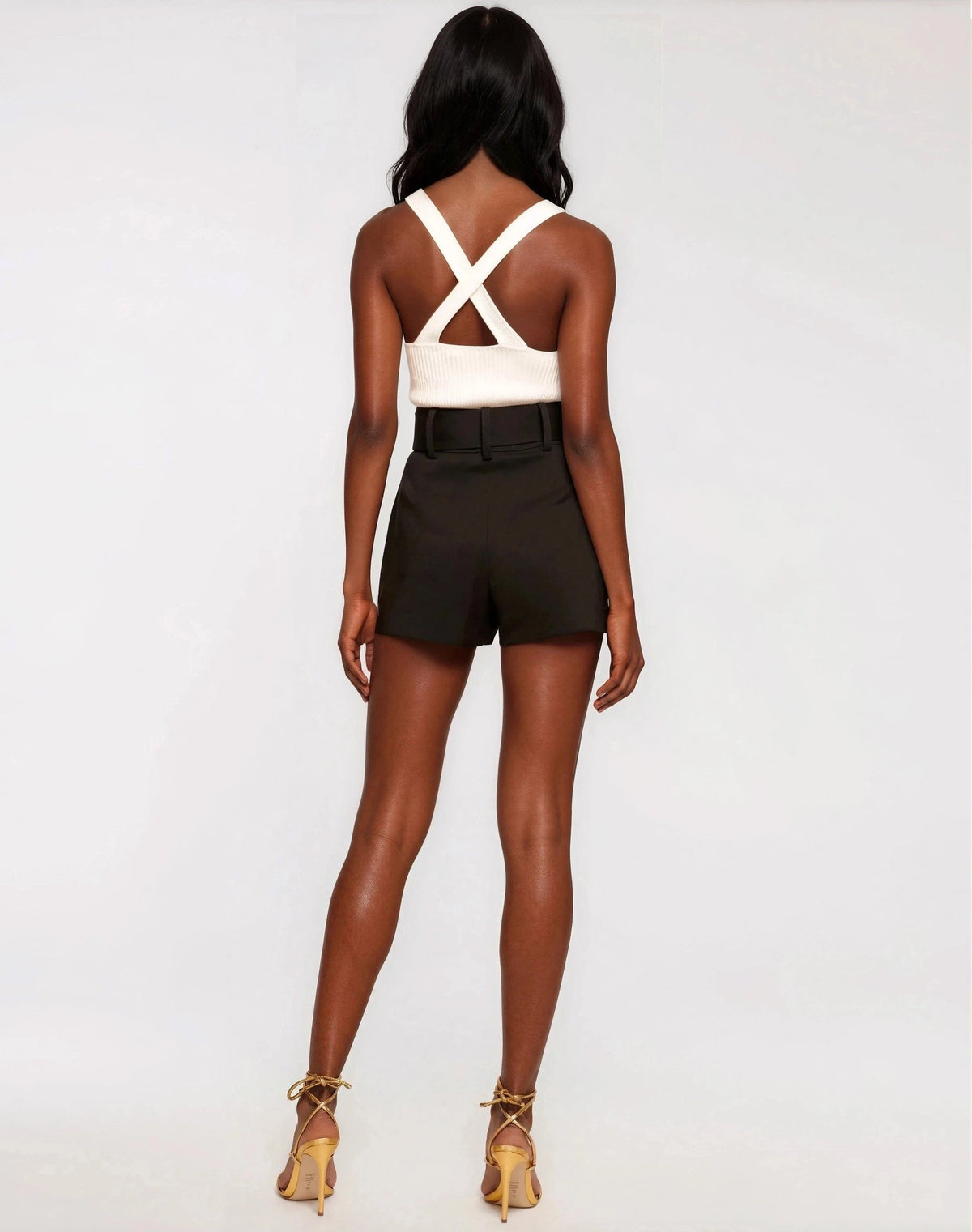 Kasey Belted Mini Short - Black