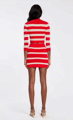 Kian Knit Skort – Cherry/Sand/Eggshell