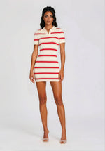 Liev Knit Mini Dress – Eggshell/Cherry/Sand