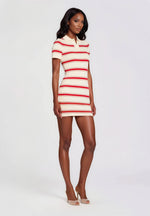 Liev Knit Mini Dress – Eggshell/Cherry/Sand