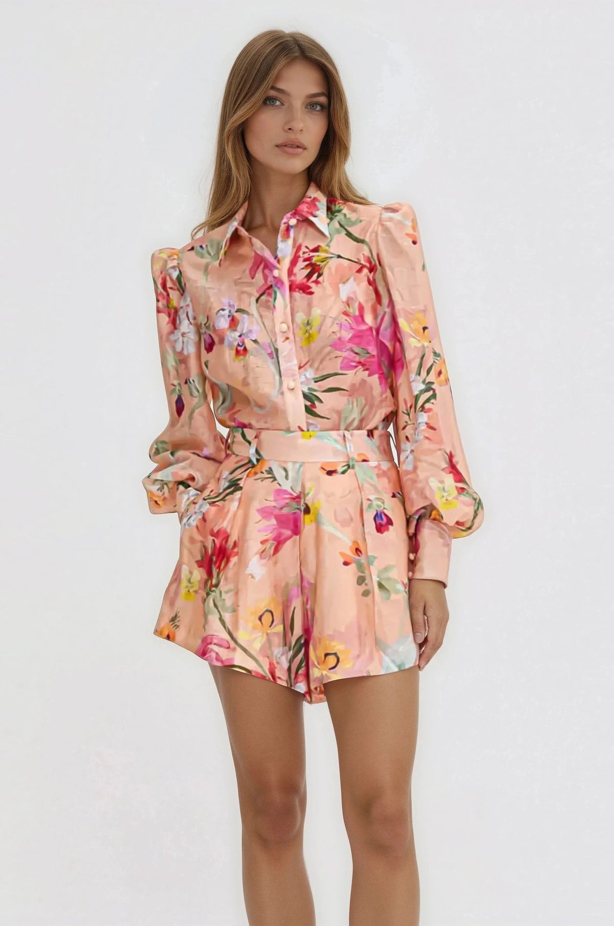 Lily Flower Short – Orange
