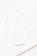 Lovoda - 14k Modern Minimalist Bar Necklace