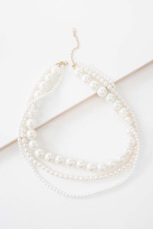 Lovoda - Layered Pearl Necklace