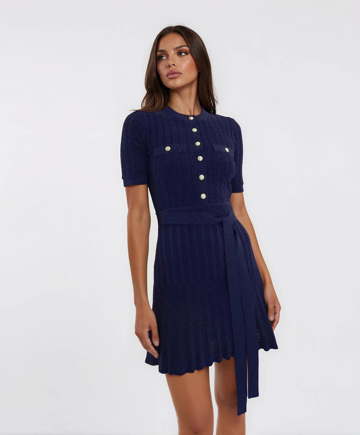 Lucy Knit Mini – Navy