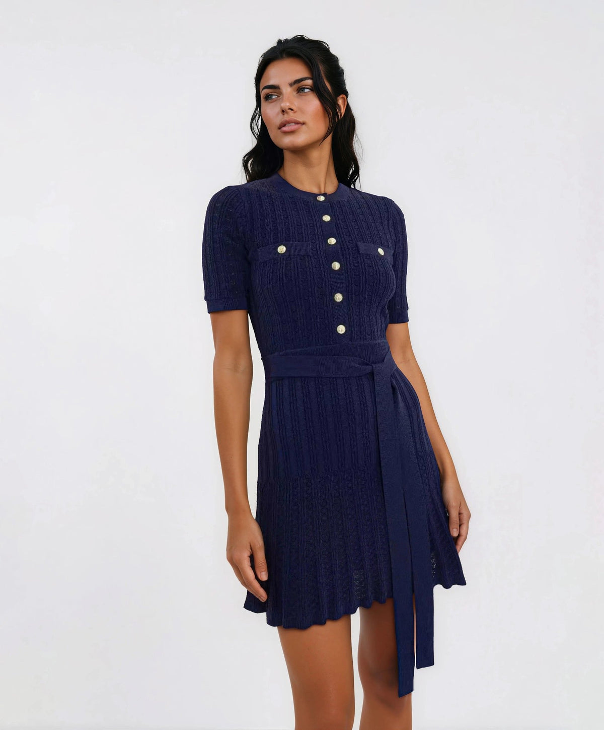 Lucy Knit Mini – Navy