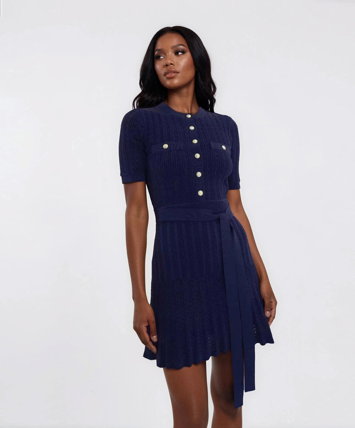 Lucy Knit Mini – Navy