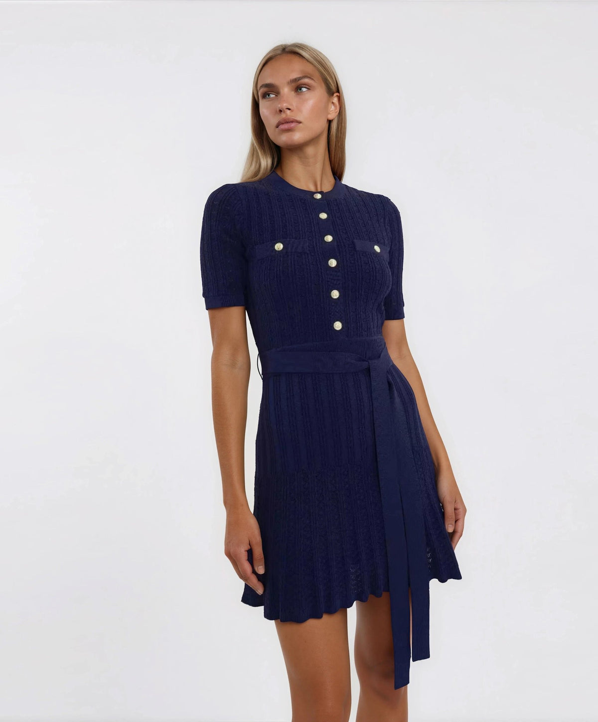 Lucy Knit Mini – Navy