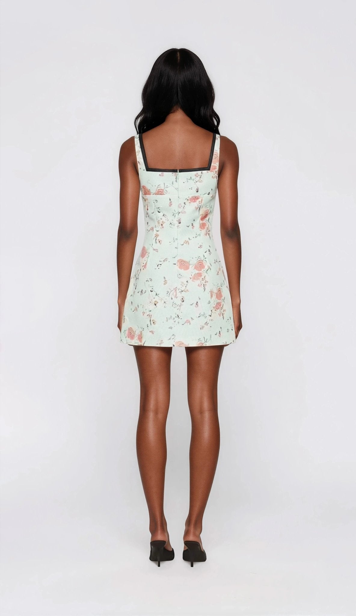 Mabel Dress - Mint Multi