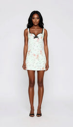 Mabel Dress - Mint Multi