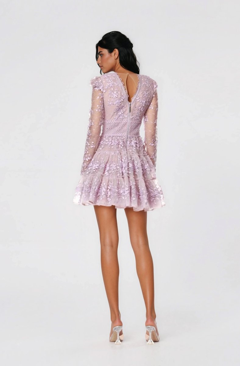 Megan Mini Dress – Lavender