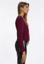 Olempia Crepe Blazer - Malbec - XO, Tina