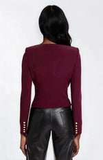Olempia Crepe Blazer - Malbec - XO, Tina