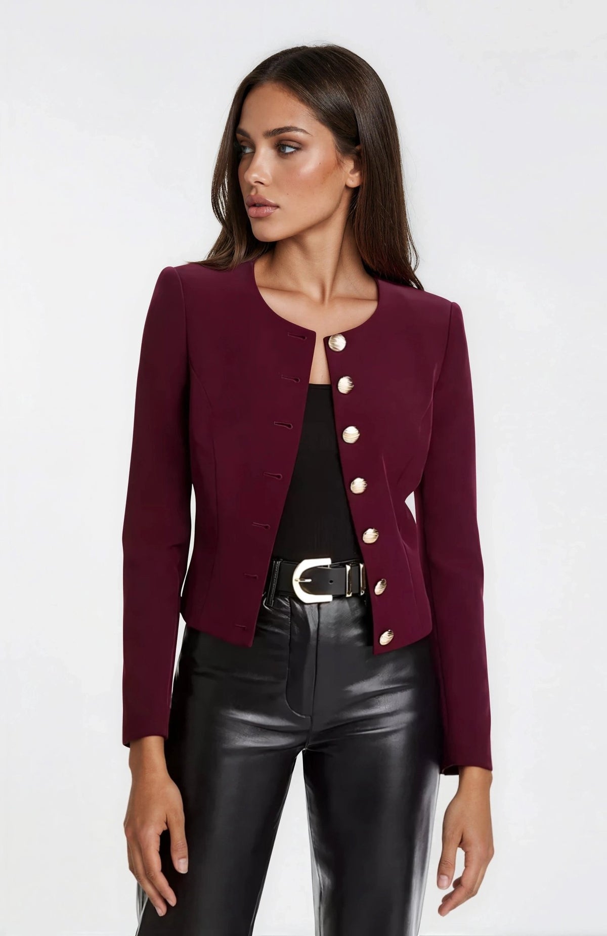Olempia Crepe Blazer - Malbec - XO, Tina