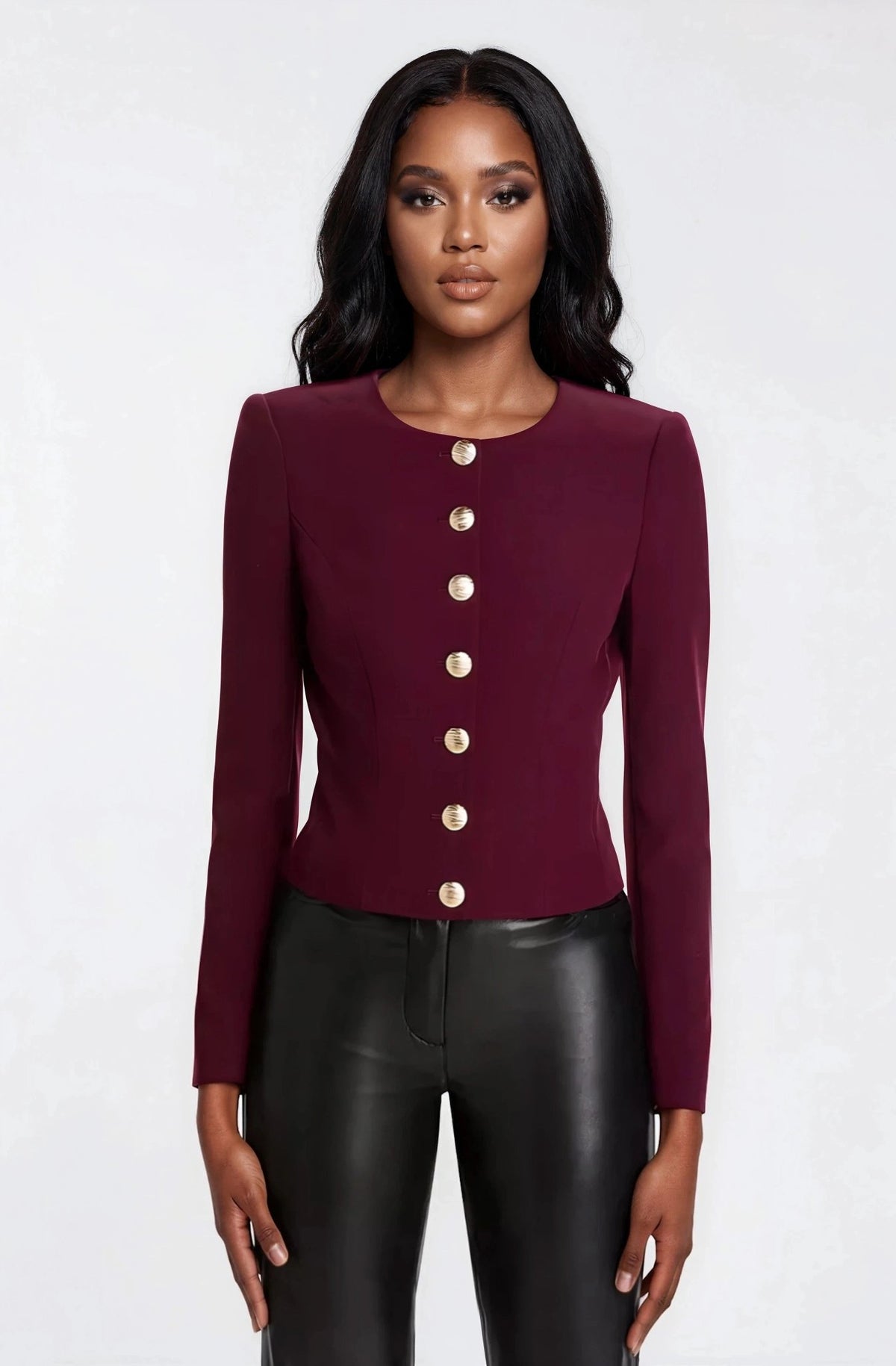 Olempia Crepe Blazer - Malbec - XO, Tina