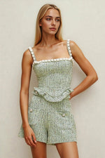 Crystal Tweed Short – Green