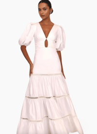 PatBO - Maxi Dress With Plunge Neckline