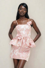 Petal Jacquard Skirt – Pink