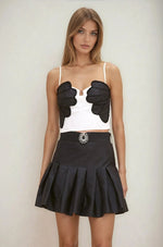 Taffeta Bloom Top - Off White