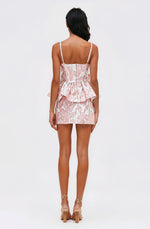 Petal Jacquard Skirt – Pink