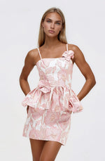 Petal Jacquard Skirt – Pink