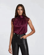 Rachel Halter Blouse - Malbec - XO, Tina